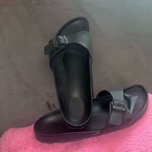 Birkenstock Women's Black Slide Sandals